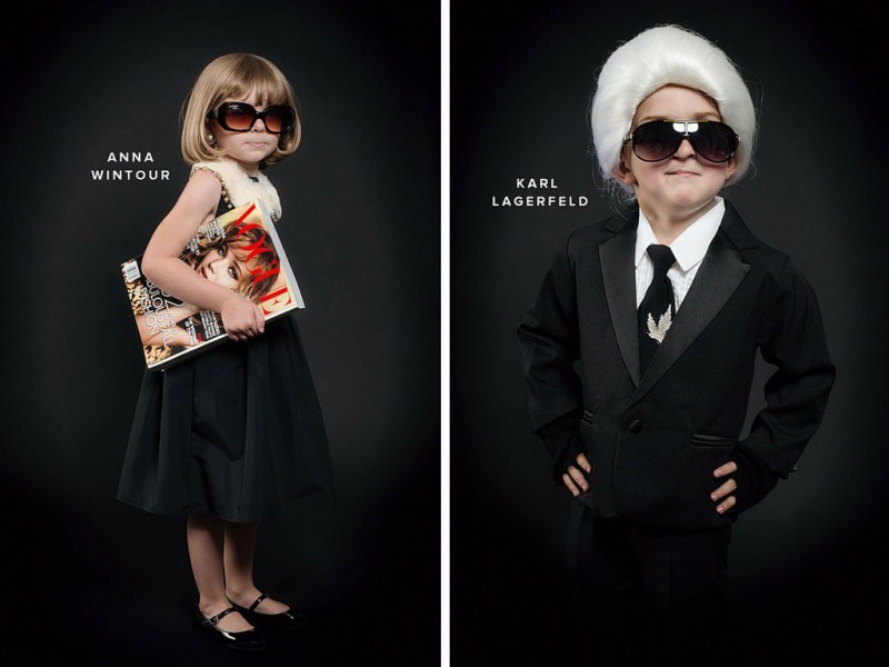 Disfraces inspirados en iconos de la moda. Ana Wintour y Karl Lagerfeld
