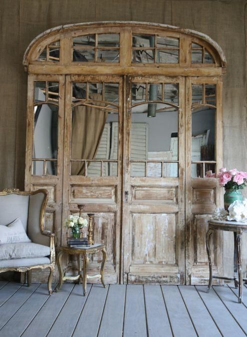 DIY puertas viejas como elemento decorativo hogar