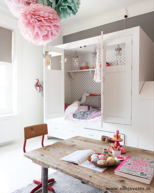 Muebles lúdicos para los dormitorios infantiles