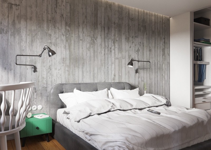 Claves_para_crear_contrastes_de_color_en_la_decoración_espacio_dormitorio_green-and-grey-bachelor-bedroom-interior-min