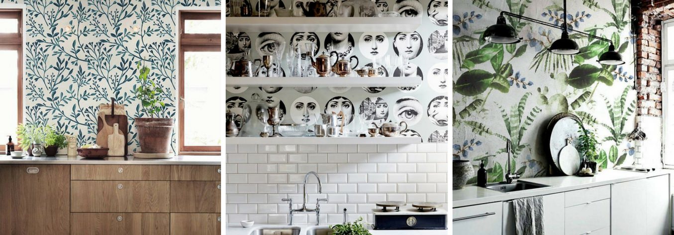 Si, al papel de pared pintado en la cocina