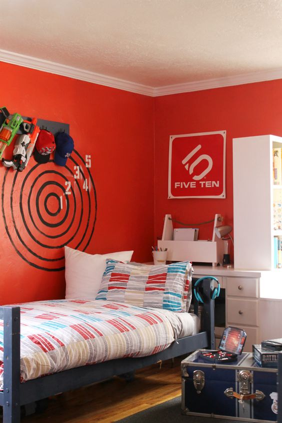 Últimas_tendencias_de_color_para_paredes_infantiles_decoración_cómo pintar paredes-rojo-15